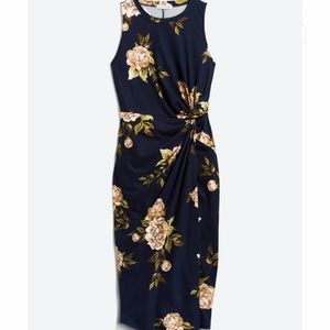 Abigail Brushed Knit Fitted Midi Dress